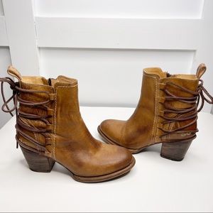 SOLD!!   Bed Stu Leather Ankle Boots Item # 8142